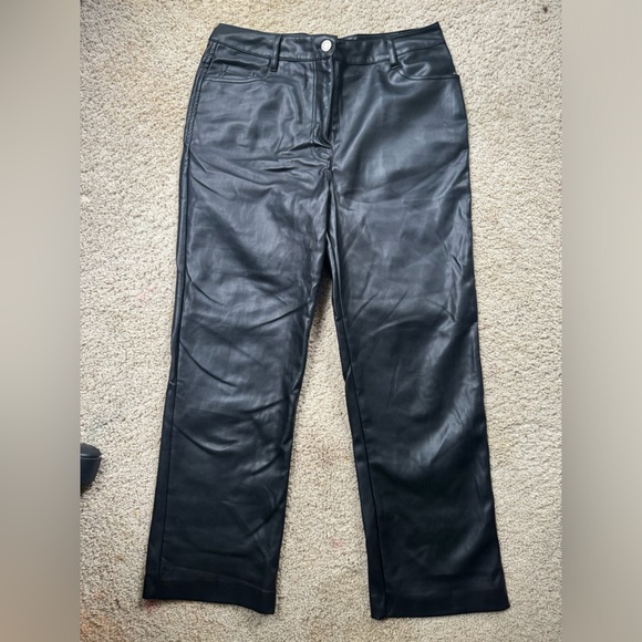 Crescent Size M Vegan Leather Pants - Picture 4 of 4